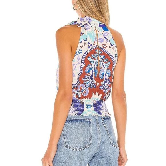 Free People White Kelsey Printed Tank - Picture 5 of 12